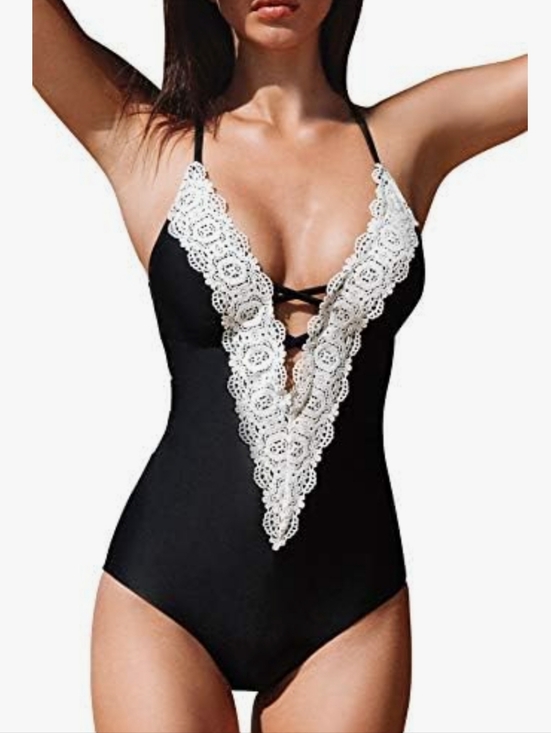 Cupshe Other - Cupshe Ladies Vintage Lace One- Piece Swimsuit.
